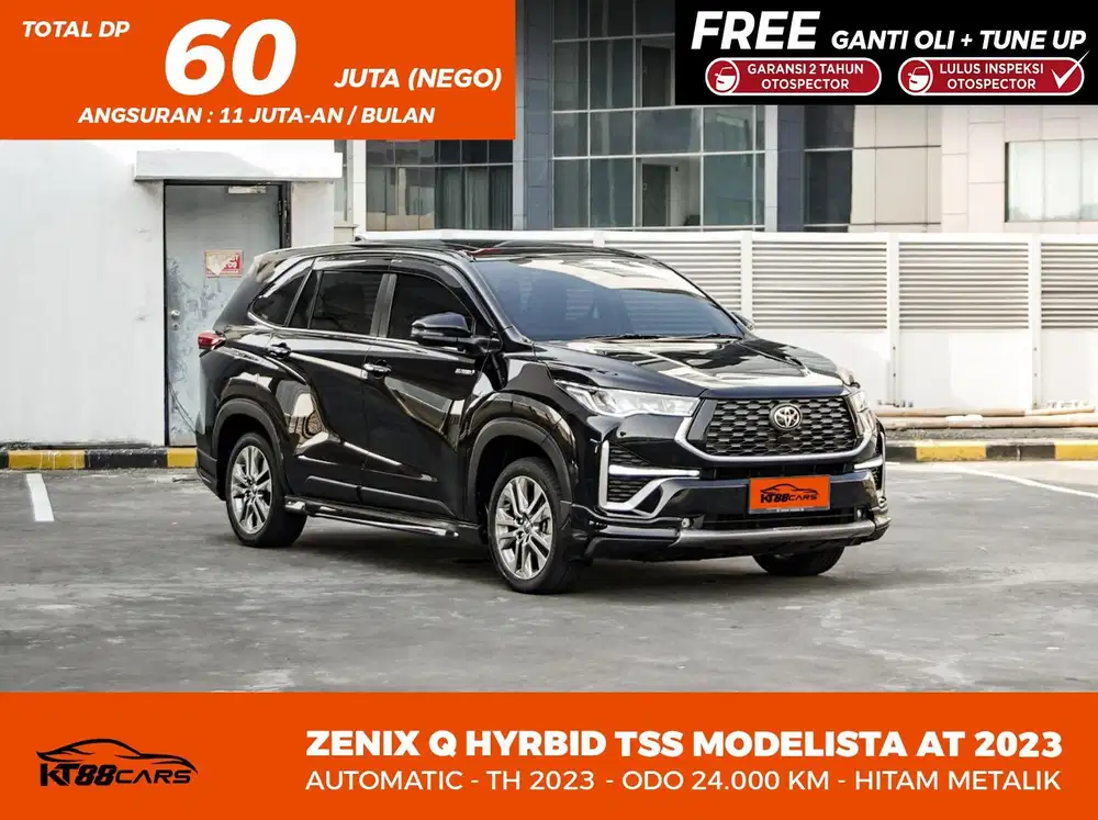 [BERGARANSI] TOYOTA INNOVA ZENIX Q HYBRID TSS MODELISTA TH 2023 HITAM