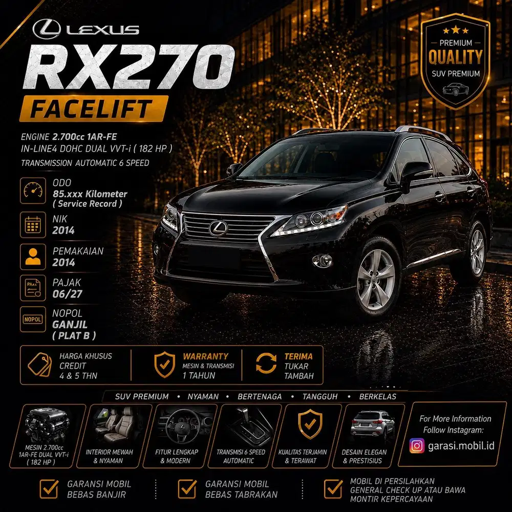 Lexus RX270 Facelift 2014