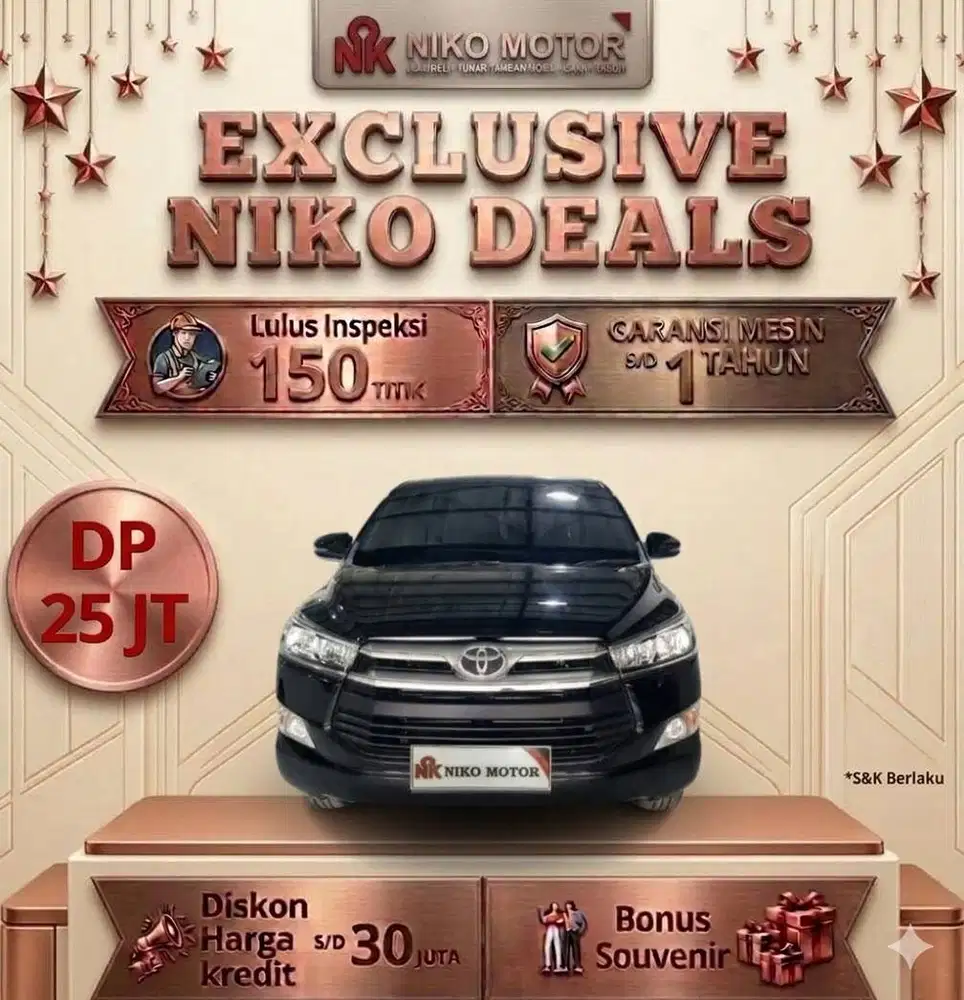 (ANTIK KM34RB) INNOVA G DIESEL 2020 MT :2019|2021