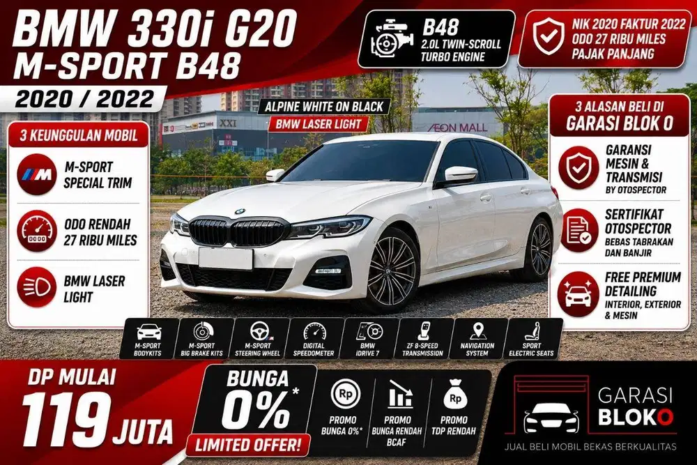 BMW 330i G20  MSport B48 2020/2022