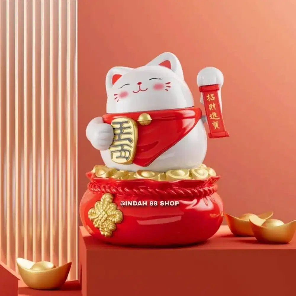 Kucing Hoki / Lucky Cat Baterai/Solar