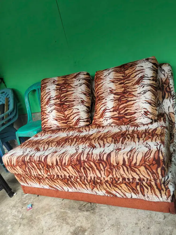 Sofa Bed Lipat 2in1 Motif Harimau – Tebal, Nyaman, Bisa Jadi Kasur