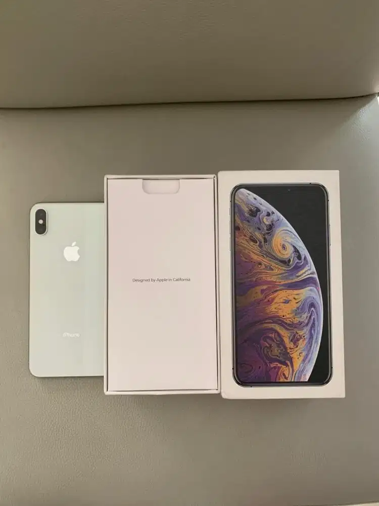 iPhone XS Max 256GB Silver Original Full Fungsi Siap Pakai