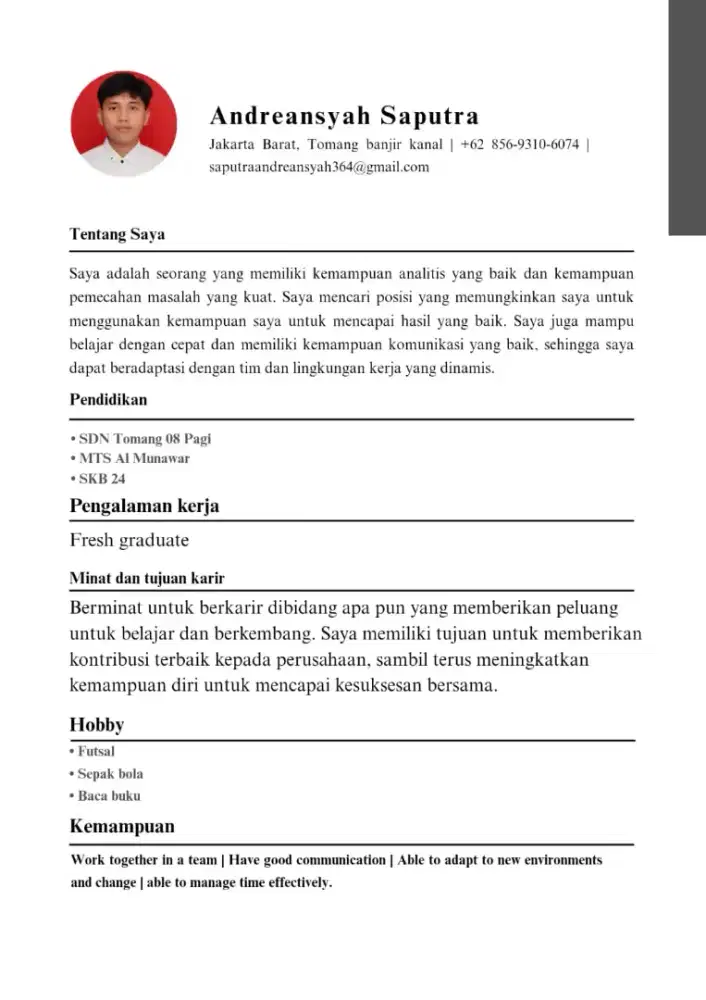 ingin mencari pekerjaan