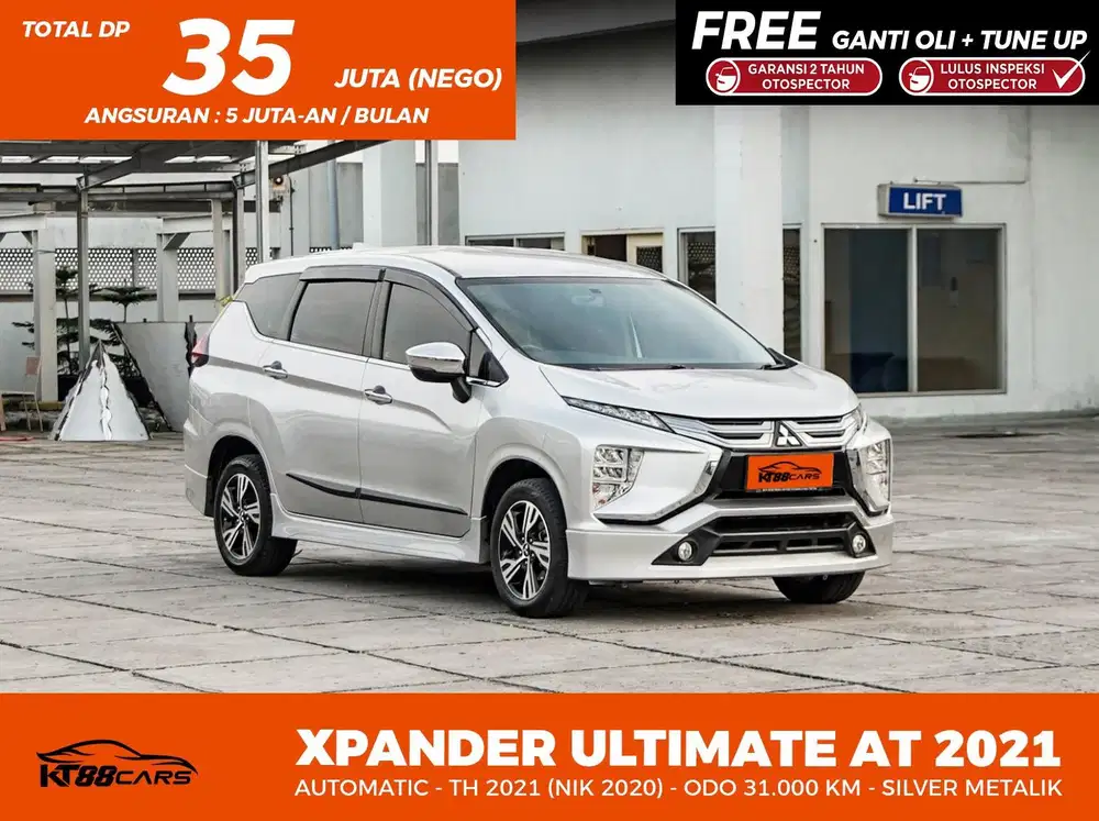 [BERGARANSI] MITSUBISHI XPANDER ULTIMATE MATIC TH 2020/2021 SILVER LOW