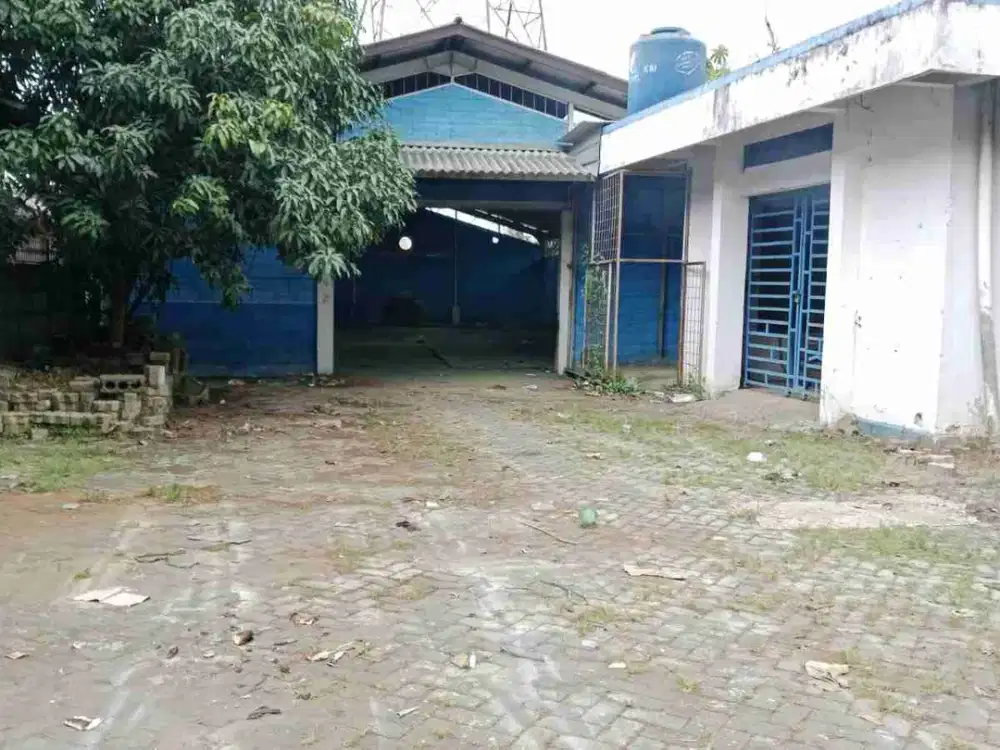 Jual gudang dengan akses container 40 ft di Pangkalan 5, Bantar Gebang Bekasi