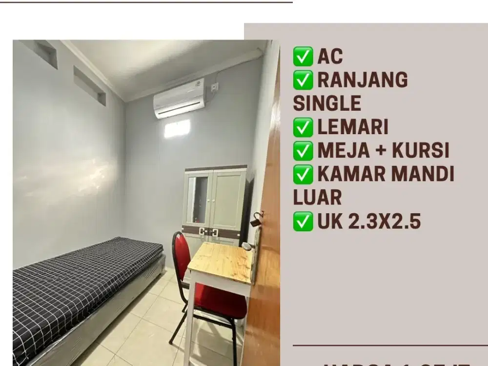 Kost Bulanan Dekat Esa Unggul Ukrida 5mt jalan kaki