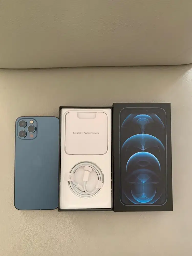 iPhone 12 Pro Max 512GB Pacific Blue Original Full Fungsi