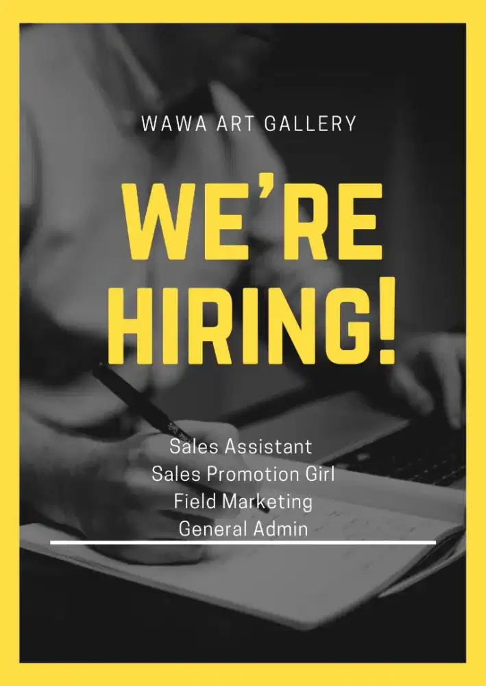 Lowongan Pekerjaan Marketing Lukisan