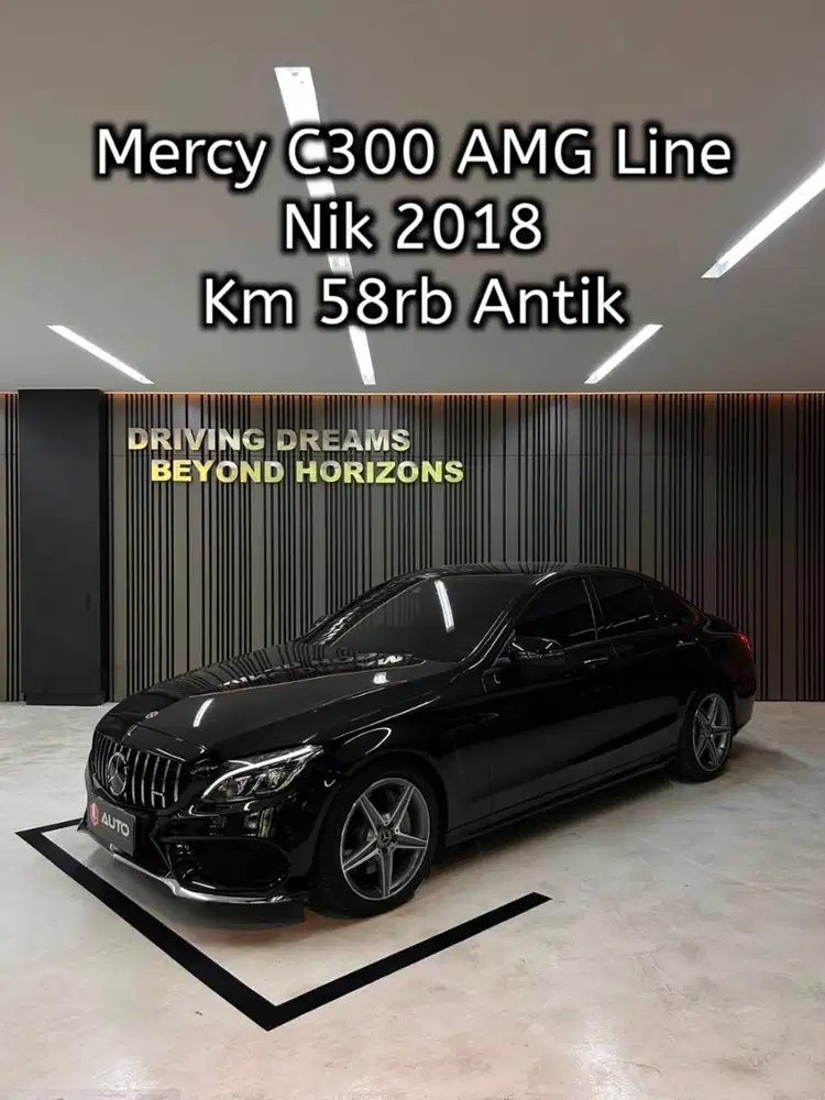 Mercedes Benz C300 AMG 2019 Hitam Mercy Km58rb B1910PAI Nik 2018
