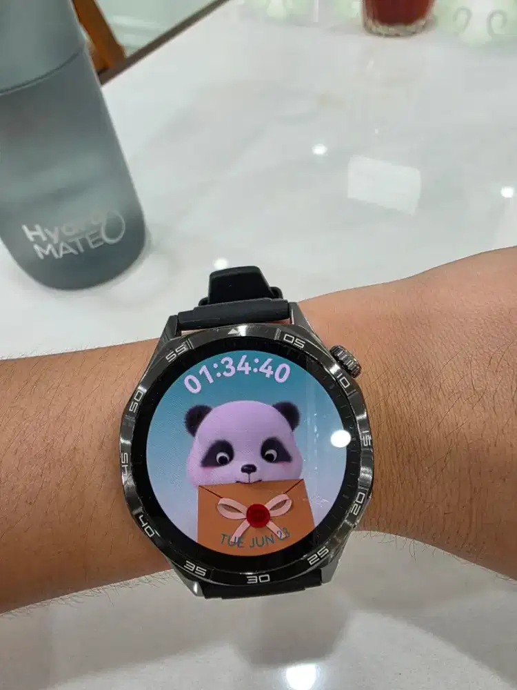 Huawei GT5 46mm mica black bonus strap biru