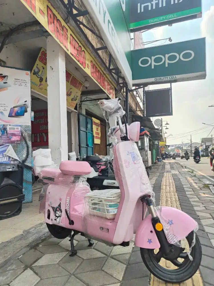 PROMO SEPEDA LISTRIK NUV F1 KUROMI 600WATT GARANSI RESMI