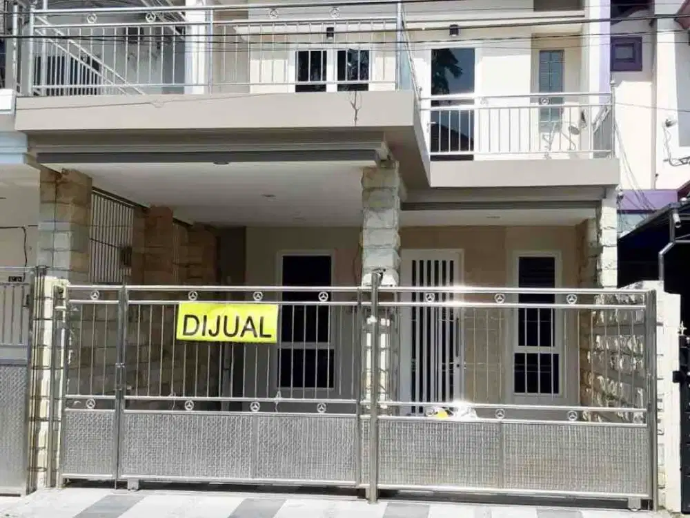 pantai mentari jual rumah 2lt minimalis cluster meditrant townhouse