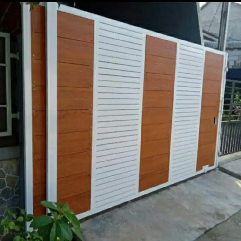 Pagar  besi tralis minimalis klmpo