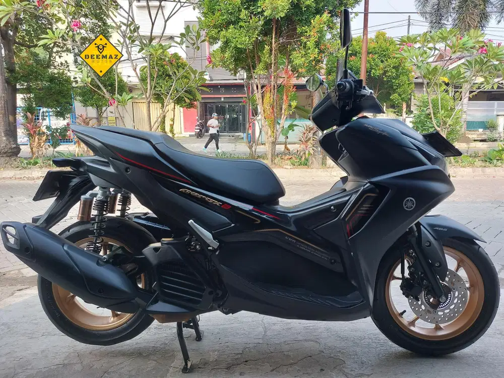 (DP 300 Rb)‼️ Aerox ABS Keyless Connected Hitam 2024 Cash & Kredit