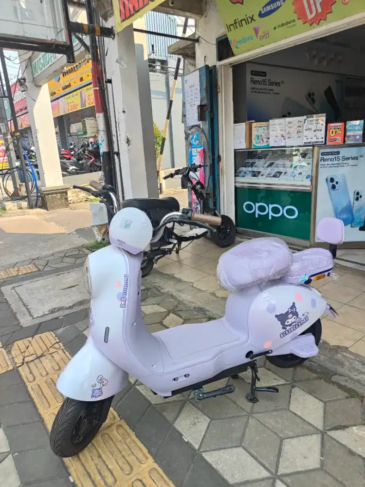 PROMO SEPEDA LISTRIK NUV S2 NYRA KUROMI 600WATT GARANSI RESMI