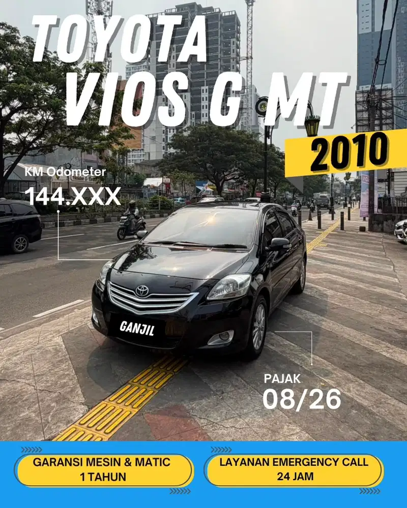 TOYOTA VIOS G MT MANUAL 2010 GANJIL