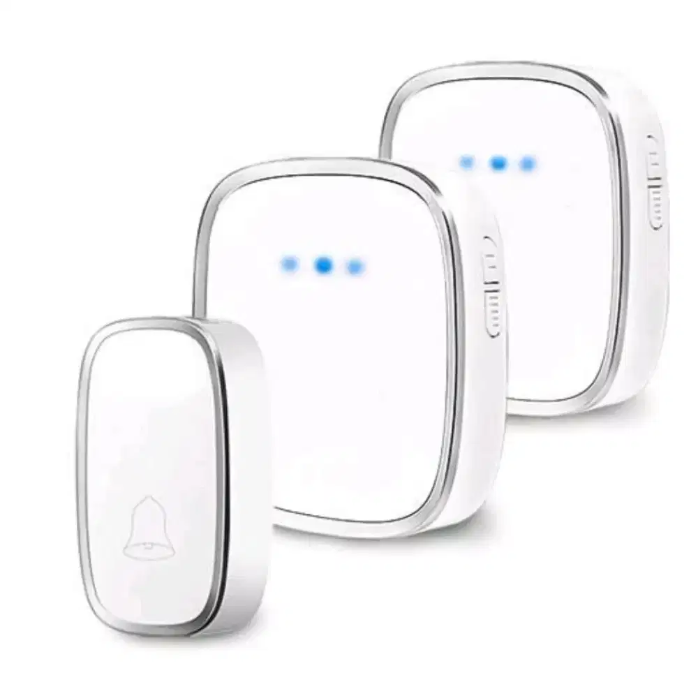 Bel Rumah Wireless Door Bell Waterproof Pintu 2 Receiver