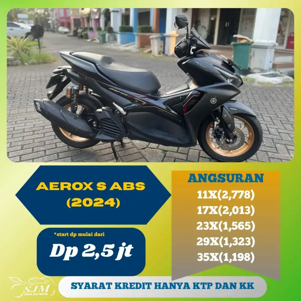 YAMAHA AEROX CONNECTED ABS 2024 CASH & KREDIT