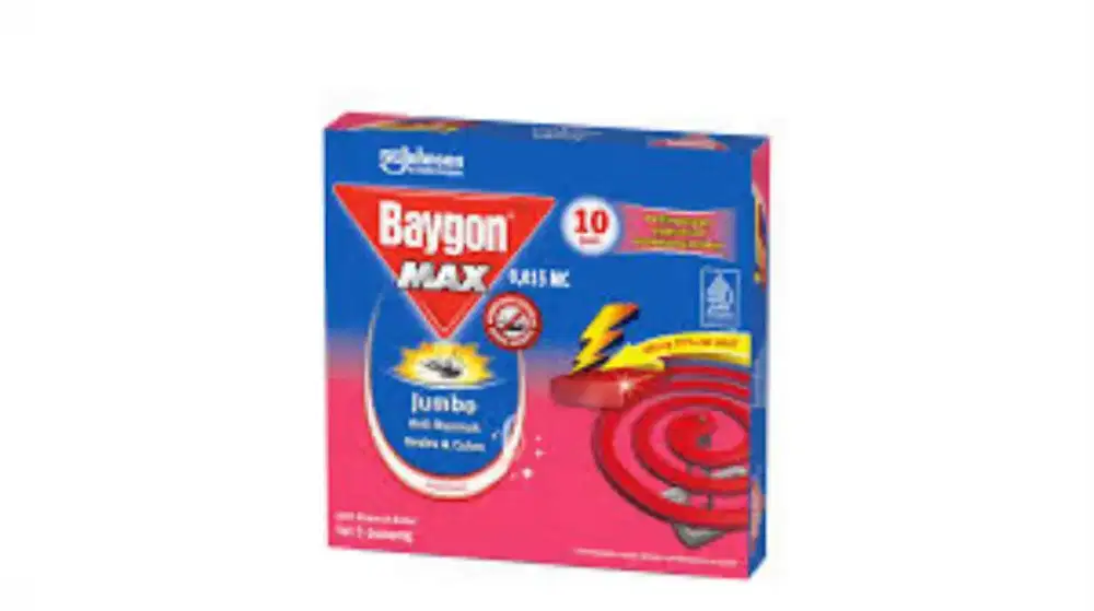 Baygon Obat Nyamuk Bakar Jumbo Lavender/Merah/Hijau
