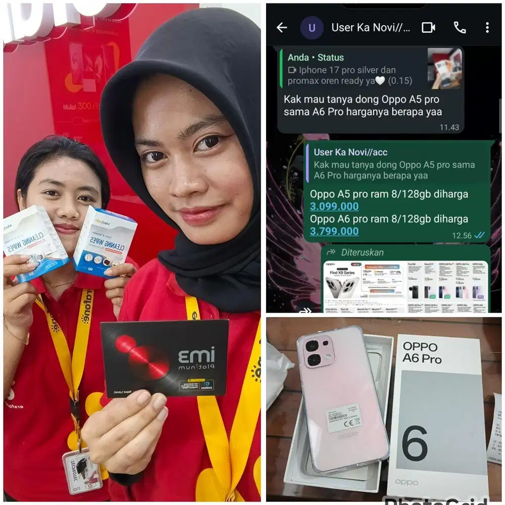 kredit 0% tanpa dp modal ktp asli oppo A6 pro dan bisa tuker tambah