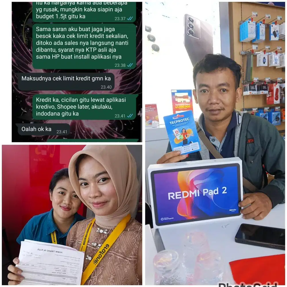 kredit 0% modal ktp asli redmi pad 2 bisa tuker tambah dari hp lama