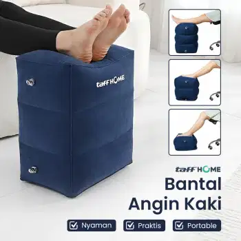 TaffHOME Bantal Angin Kaki Portabel Inflatable Relaxing Foot Rest