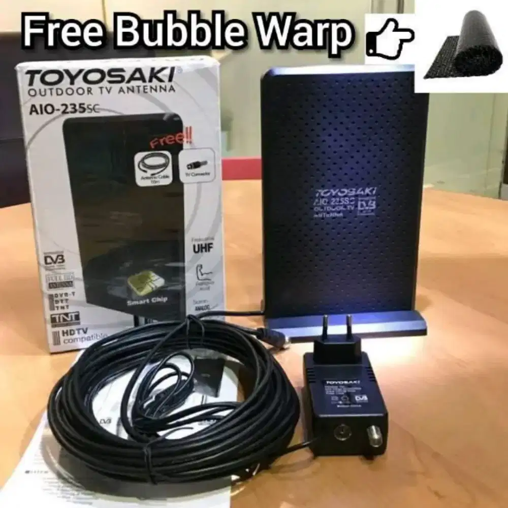Antena Tv Indoor Dalam Outdoor Luar Toyosaki Aio 235 sc digital analog
