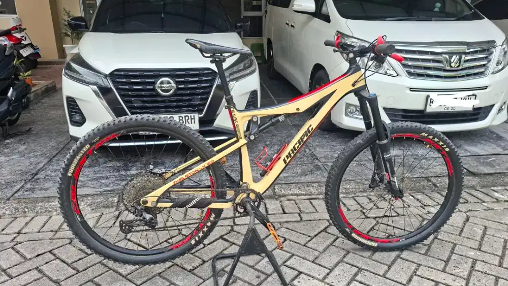 Sepeda MTB FULL CARBON Pacific Skeleton LX2.0,Full Upgrade Shimano SLX