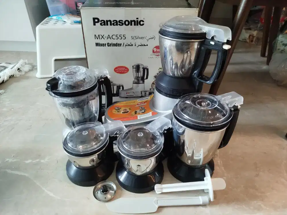 PRELOVED PANASONIC 9in1 Mixer Grinder / Food Processor MX-AC555 1000W