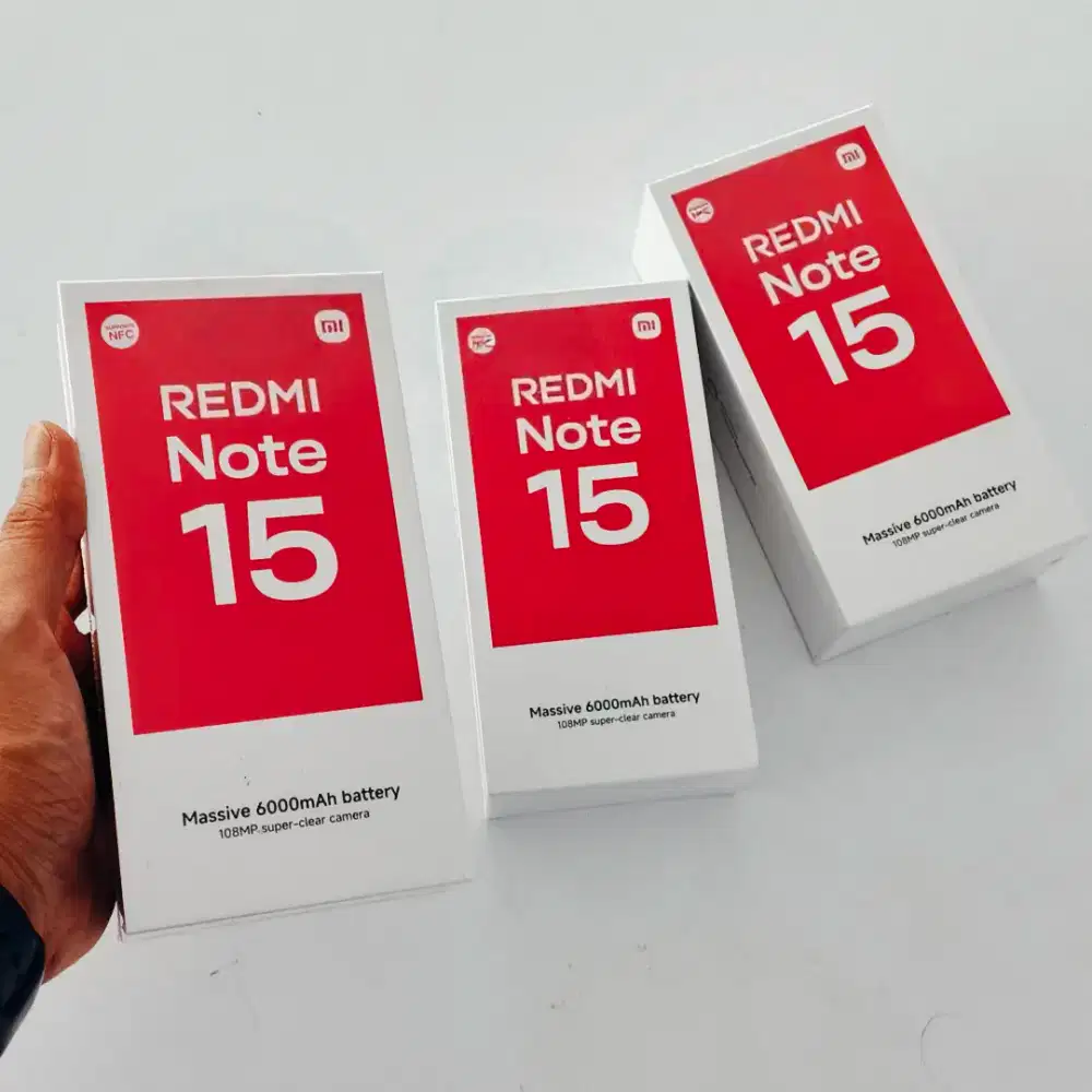 Promo REDMI NOTE 15 [8/128 GB || 8/256 GB] Original Garansi Resmi
