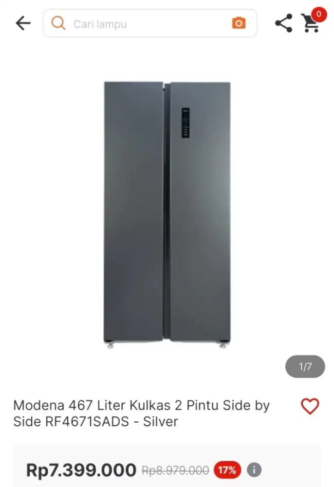 Kulkas SBS MODENA