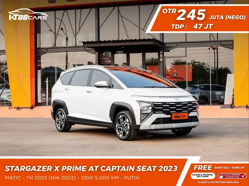 Hyundai Stargazer X Prime Captain Seat 2023 putih matic