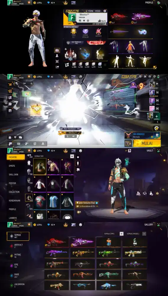 JUAL AKUN FREE FIRE SULTAN AMAN DAN TERPERCAYA