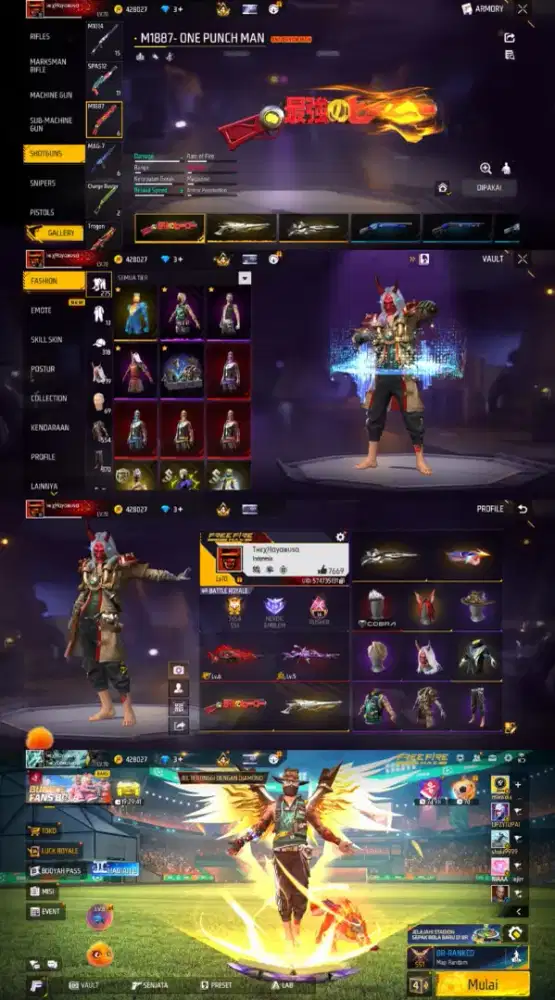 JUAL AKUN FREE FIRE SULTAN AMAN DAN TERPERCAYA