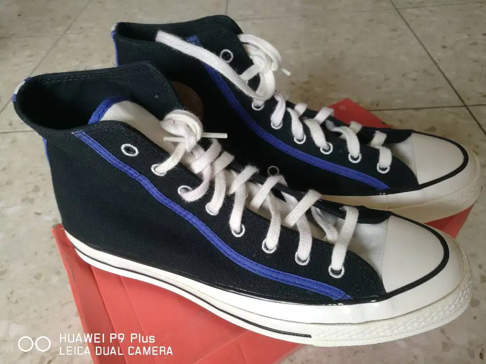 Converse Chuck 70 Hi Black Blue Egret - 42
