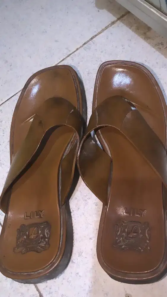 sendal sandal kulit asli