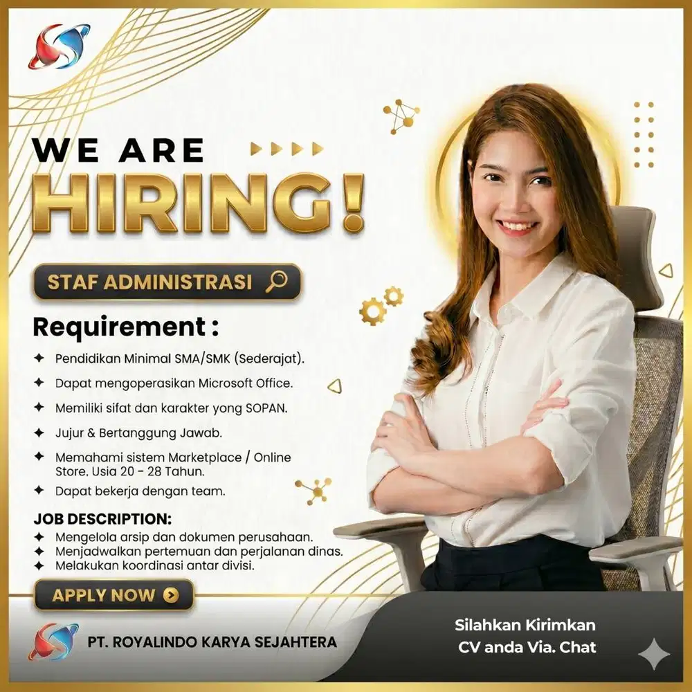 LOWONGAN KERJA STAFF ADMINISTRASI ONLINE STORE