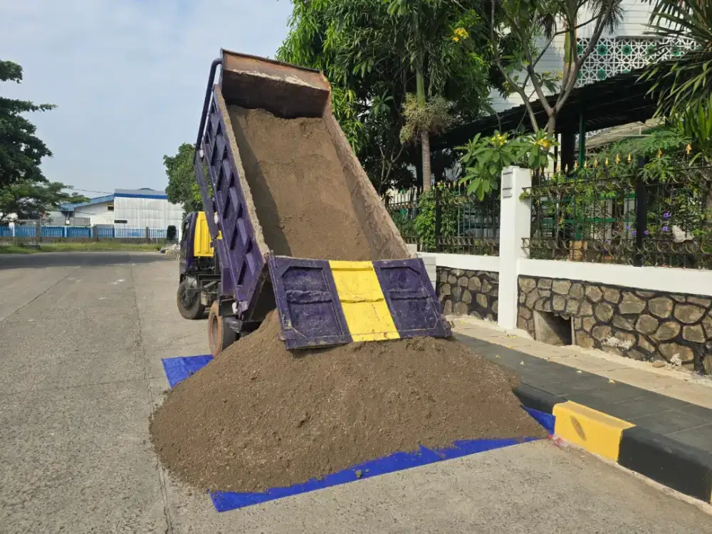 Basecourse abu batu batu belah pasir pasang pasir bangka limestone