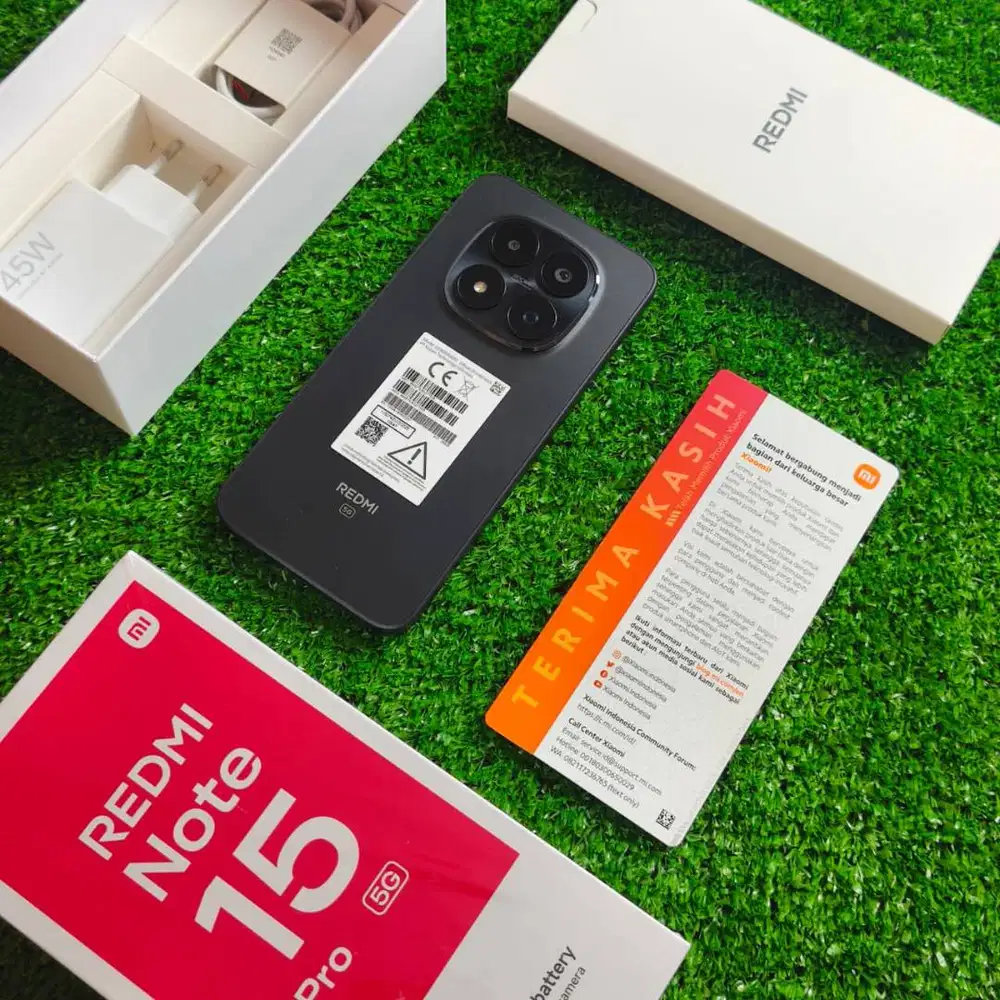 Redmi Note 15 Pro 5G 8/256GB Black Garansi 26 Agustus 27 Fullset Ori