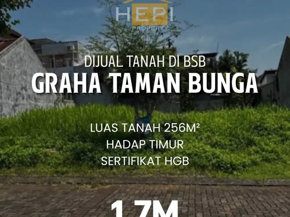 Dijual Tanah kavling di Graha Taman Bunga BSB Semarang