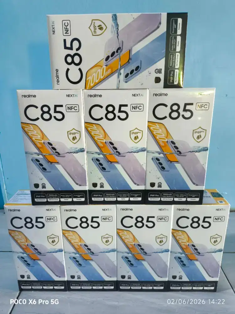 Realme c85 8/128 baru dan segel murah
