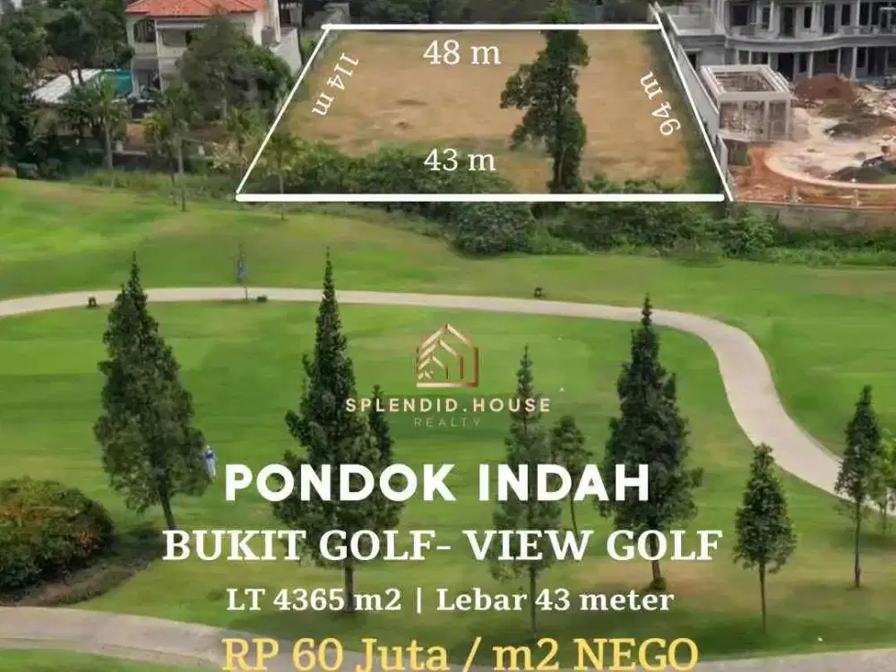 Jual Kavling Bukit Golf Pondok Indah Jual Tanah Siap Bangun di Pondok Indah Bukit Golf Lokasi Premium yang dikelilingi Lapangan Golf Jakarta Selatan