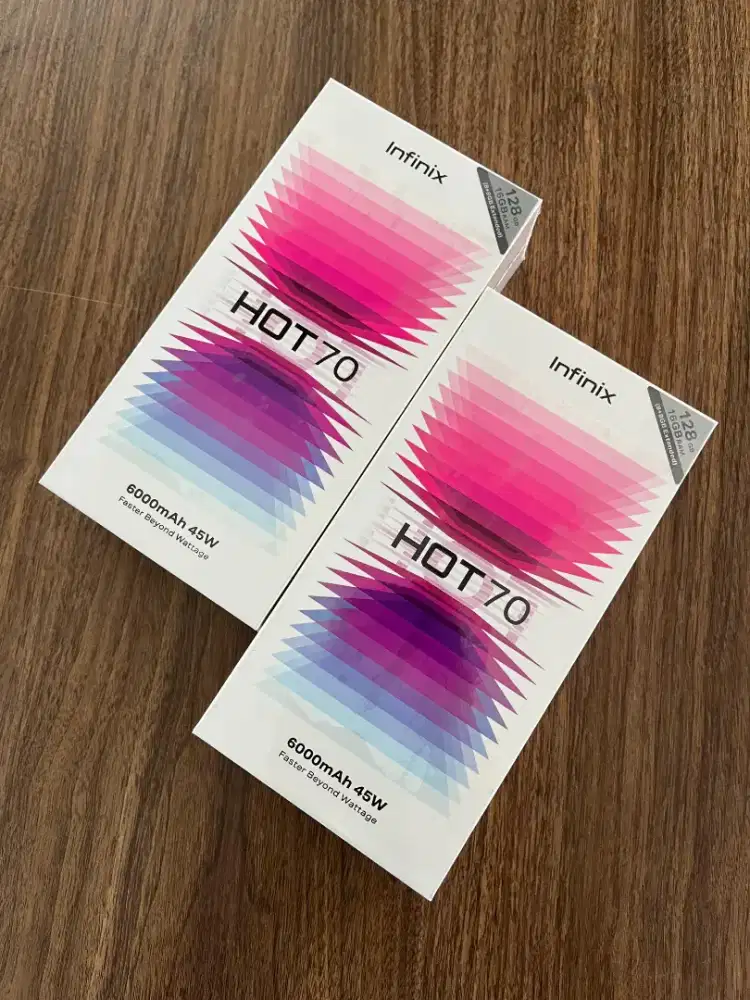 Infinix Hot 70 6/256 GB New Segel Garansi Resmi 12 Bulan Norepack