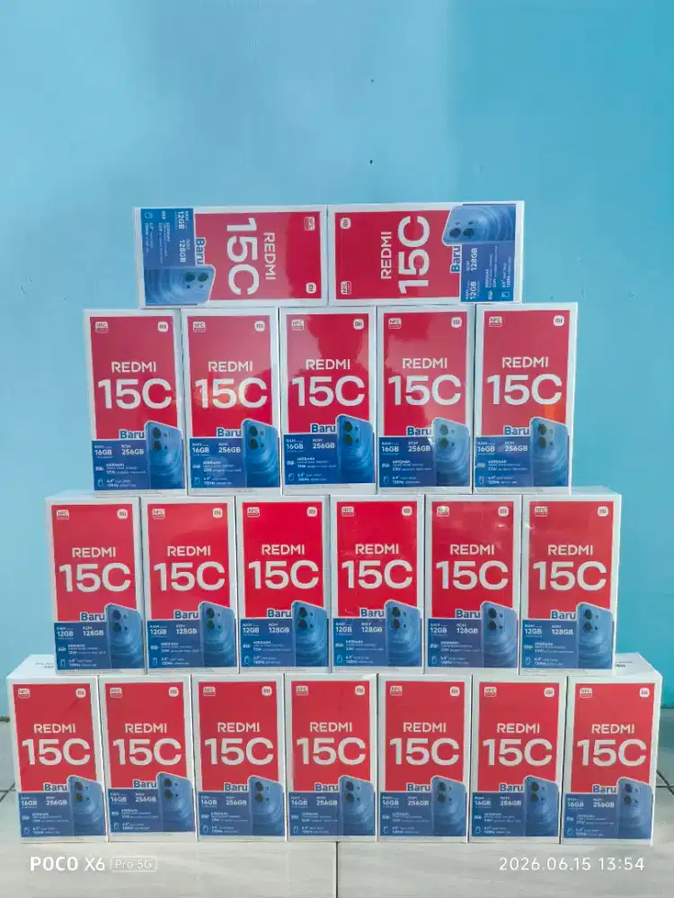 Redmi 15c 8/256 6/128 baru dan segel murah