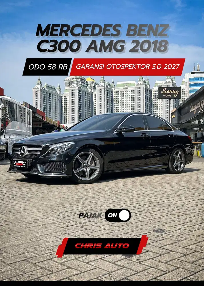 LOWODO!!! SUNROOF MERCEDES BENZ C300 AMG (W205) 2018