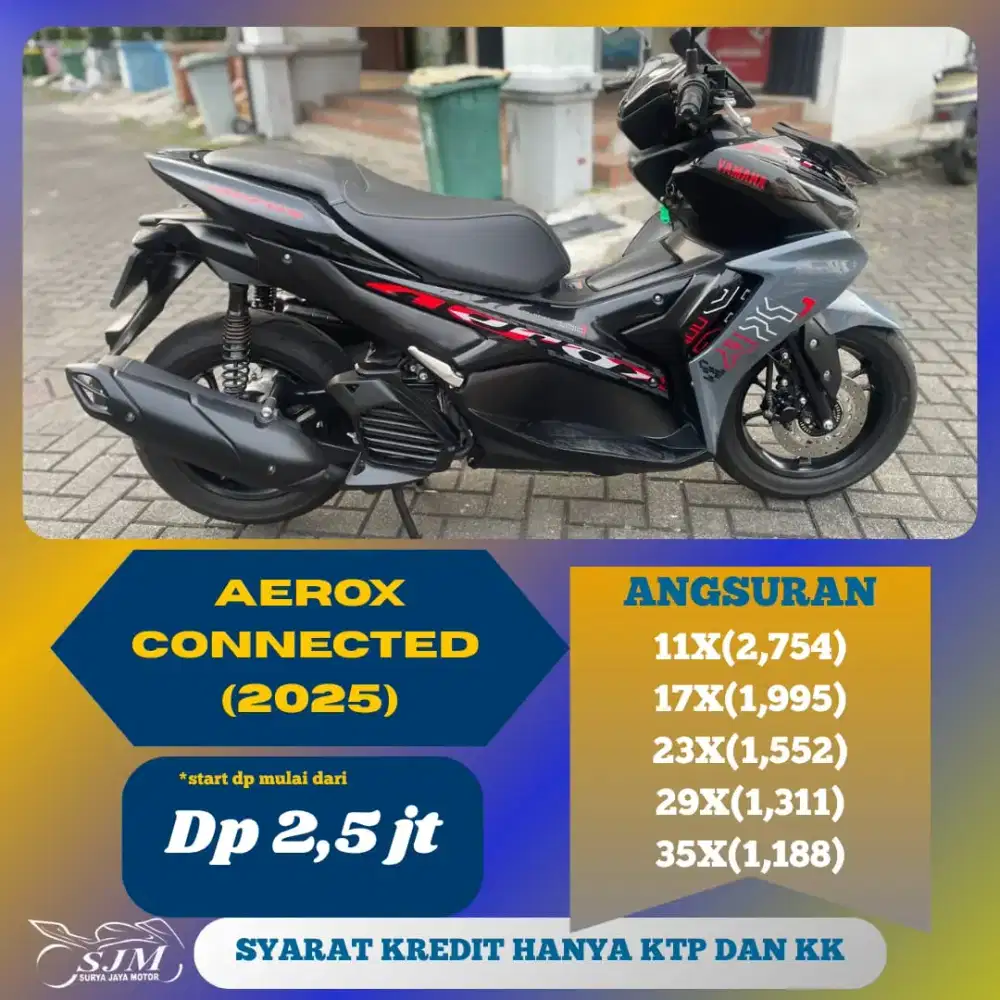 YAMAHA AEROX CONNECTED 2025 CASH & KREDIT