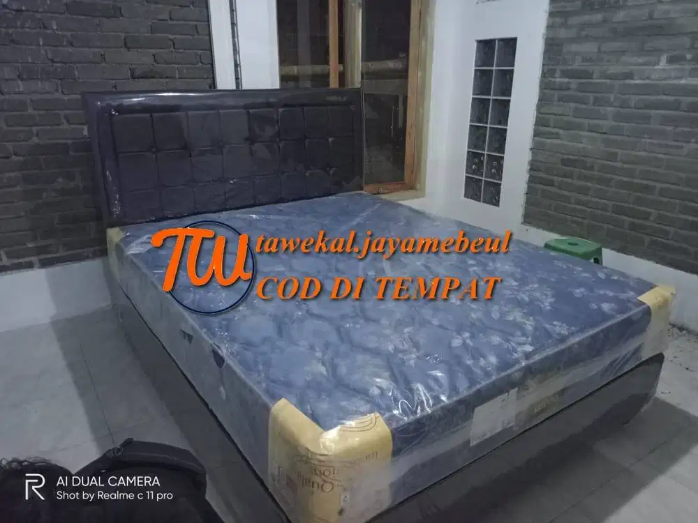 SPRINGBED CENTRAL DELUXE GARANSI PEGAS 10 THN SET DIVAN MINIMALIS
