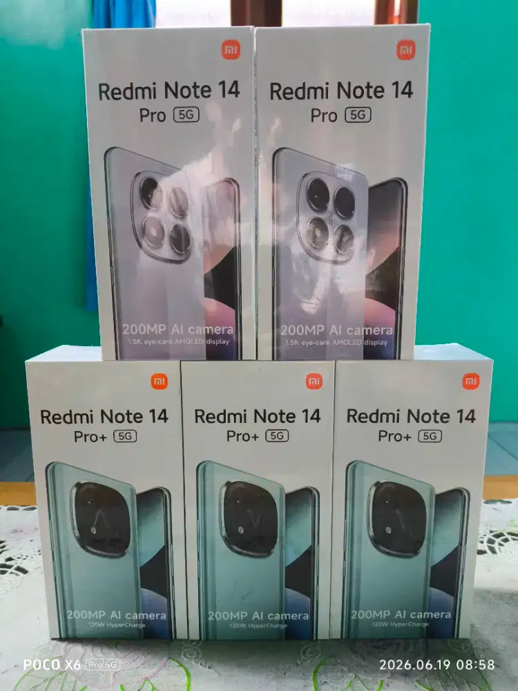 Redmi note 14 pro plus 5G 12/512 note 14 pro 5G 12/512 baru dan segel
