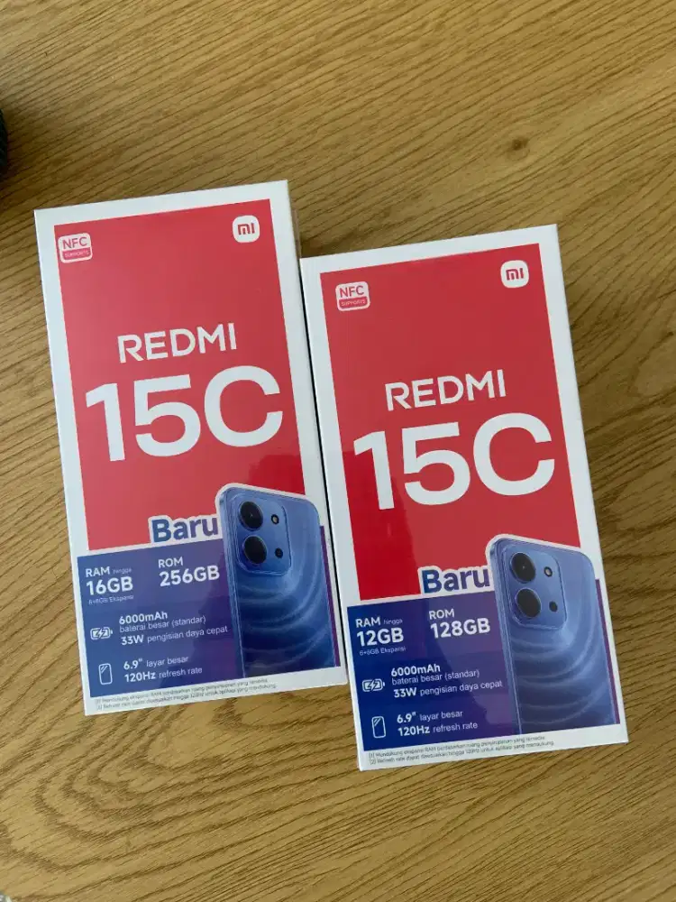 Redmi 15C 8/256 GB New Segel Garansi Resmi 15 Bulan Murah